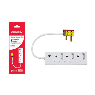 Eurolux Wonder Plug 6 Way with Surge & Overload Protection - image 01