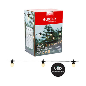 Eurolux Party String Lights LED 10PK Warm White - image 01