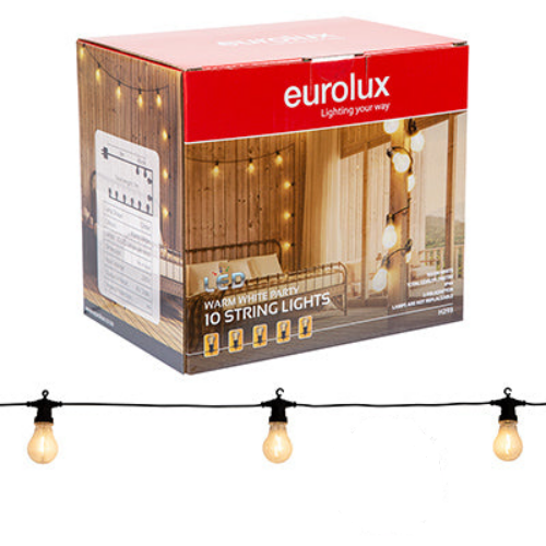 Eurolux String Lights LED 10PK Warm White