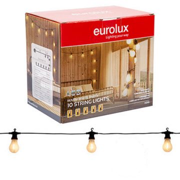 Eurolux String Lights LED 10PK Warm White