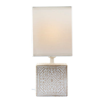 Eurolux Table Lamp Maderia White/Brown in Electrical & Lighting,Lighting,Interior Lighting