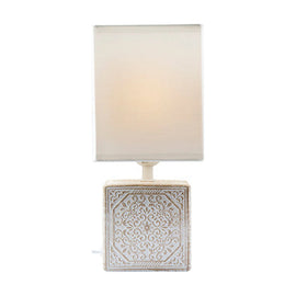 Eurolux Table Lamp Maderia White/Brown - image 01