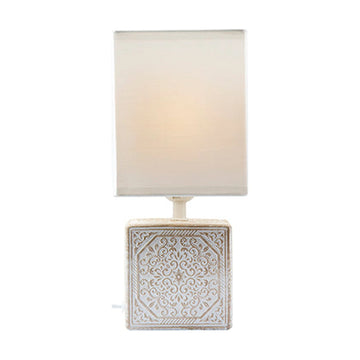 Eurolux Table Lamp Maderia White/Brown - image 01