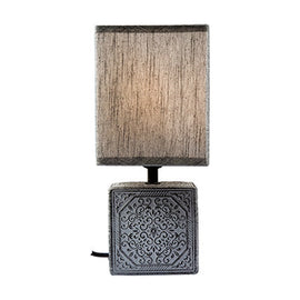 Eurolux Table Lamp Maderia Black/Grey E27 1x40w - image 01