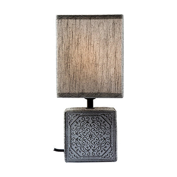 Eurolux Table Lamp Maderia Black/Grey E27 1x40w - image 01