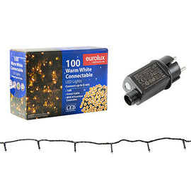 Eurolux 100 LED String Light 10M Warm White in Electrical & Lighting, Exterior Lighting, Lighting