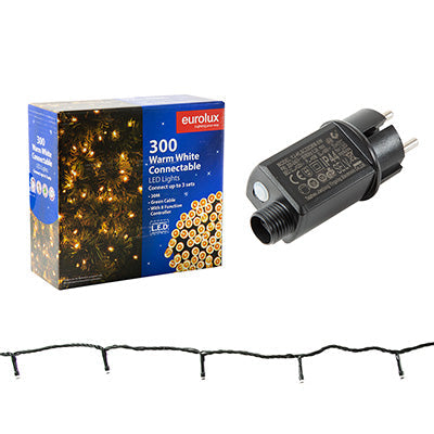 Eurolux String Light 300 LED 30M Connectable Warm White in Electrical & Lighting,Lighting,Exterior Lighting