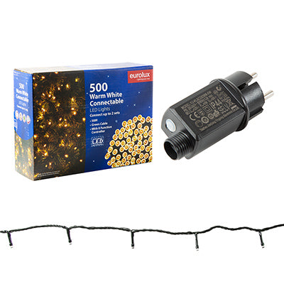 Eurolux String Light 500 LED 50M Connectable Warm White in Electrical & Lighting,Lighting,Exterior Lighting