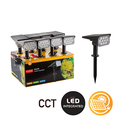 Eurolux Solar Garden Spotlight Adjustable Colour Temperature LED 4w in Electrical & Lighting,Lighting,Exterior Lighting