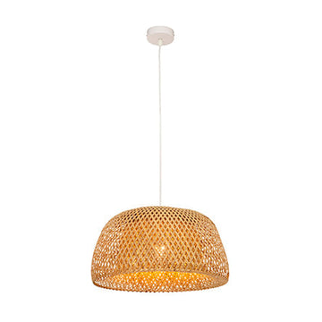 Eurolux Pendant Scarlet 450 Nature Woven Bamboo E27 1x60w - image 01