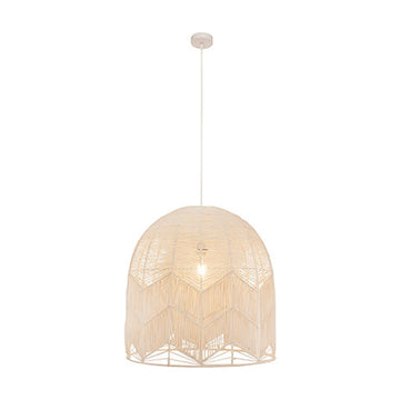 Eurolux Pendant Toulon W-450 White Woven Rattan E27 1x60w - image 01