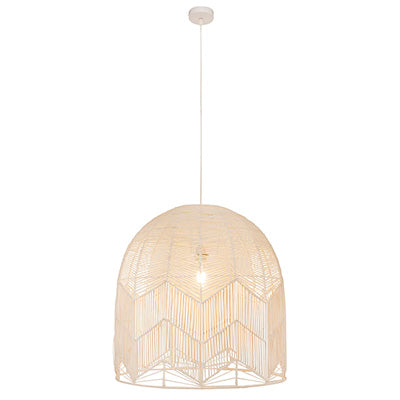Eurolux Pendant Toulon W-600 White Woven Rattan E27 1x60w in Electrical & Lighting,Lighting,Interior Lighting