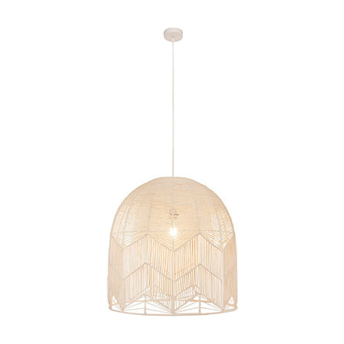 Eurolux Pendant Toulon W-600 White Woven Rattan E27 1x60w - image 01