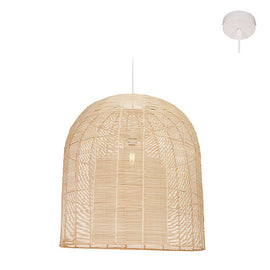 Eurolux Pendant Tesse 420 Nature Woven Rattan E27 1x60w in Electrical & Lighting,Lighting,Interior Lighting