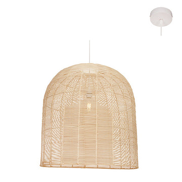 Eurolux Pendant Tesse 420 Nature Woven Rattan E27 1x60w in Electrical & Lighting,Lighting,Interior Lighting