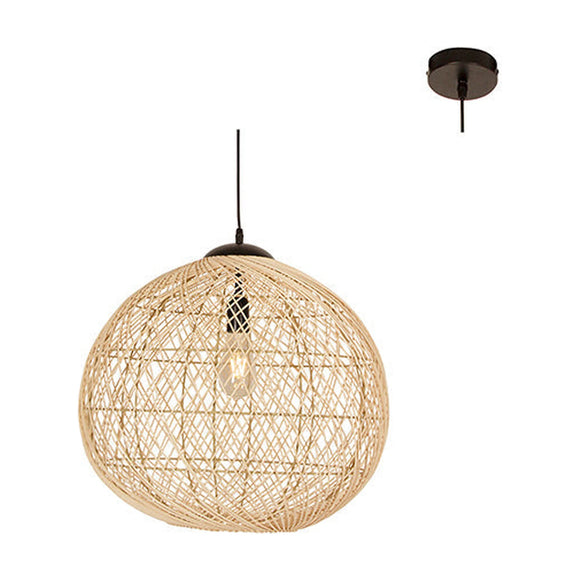 Eurolux Pendant Souira 500 Nature Woven Rattan E27 1x60w - image 01