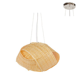 Eurolux Pendant Neda 350 Nature Woven Bamboo E27 1x60w in Electrical & Lighting,Lighting,Interior Lighting