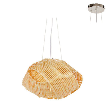 Eurolux Pendant Neda 350 Nature Woven Bamboo E27 1x60w in Electrical & Lighting,Lighting,Interior Lighting
