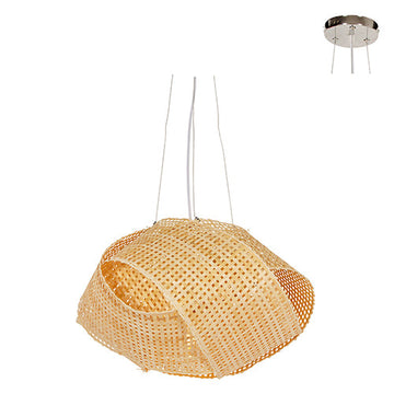Eurolux Pendant Neda 500 Nature Woven Bamboo E27 1x60w in Electrical & Lighting,Lighting,Interior Lighting