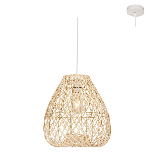 Eurolux Pendant Albert NAL Nature Woven Rattan E27 1x60w in Electrical & Lighting,Lighting,Interior Lighting