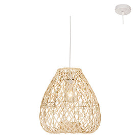 Eurolux Pendant Albert NAL Nature Woven Rattan E27 1x60w in Electrical & Lighting,Lighting,Interior Lighting
