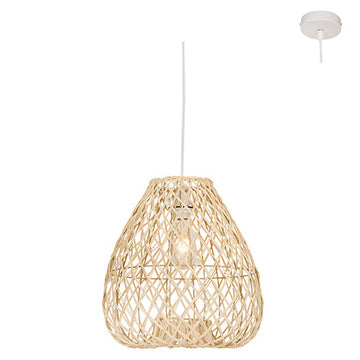 Eurolux Pendant Albert NAL Nature Woven Rattan E27 1x60w in Electrical & Lighting,Lighting,Interior Lighting