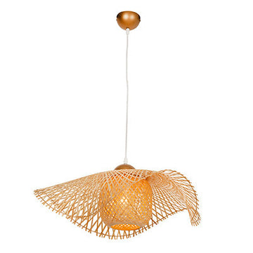 Eurolux Pendant Cronus 450 Nature Woven Bamboo E27 1x60w in Electrical & Lighting,Lighting,Interior Lighting
