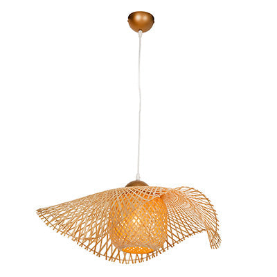 Eurolux Pendant Cronus 650 Nature Woven Bamboo E27 1x60w in Electrical & Lighting,Lighting,Interior Lighting