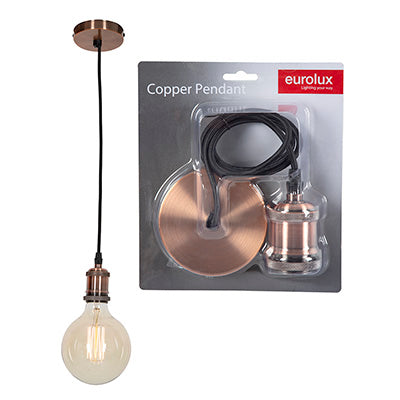 Eurolux Pendant Aluminium Copper E27 CE Lampholder in Electrical & Lighting,Lighting,Interior Lighting