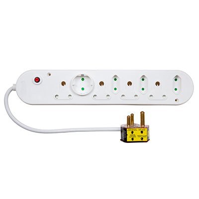 Eurolux Wonderplug 8 Way Multiplug White in Electrical & Lighting,Electrical Accessories,Multiplugs & Extension Cords