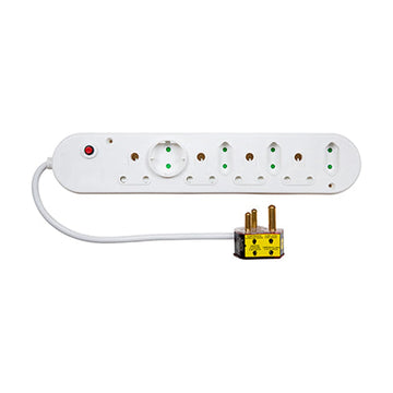 Eurolux Wonderplug 8 Way Multiplug White - image 01