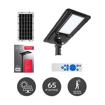 Eurolux Solar Sensor Light Black LED 10200lm 6000K - image 01