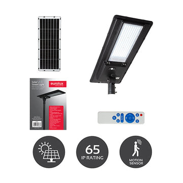 Eurolux Solar Sensor Light Black LED 13800lm 6000K - image 01