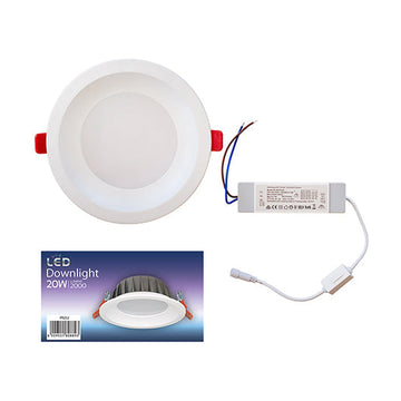 Eurolux Downlight Ivory White LED 20W CCT & Triac Dimmable - image 01