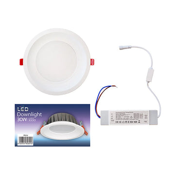 Eurolux Downlight Ivory White LED 30W CCT & Triac Dimmable - image 01