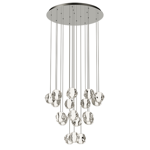 Eurolux Pendant Molten Cluster Chrome LED 86w 3000K in Electrical & Lighting,Lighting,Interior Lighting
