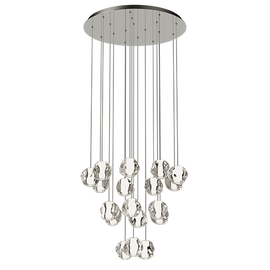 Eurolux Pendant Molten Cluster Chrome LED 86w 3000K in Electrical & Lighting,Lighting,Interior Lighting
