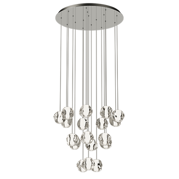 Eurolux Pendant Molten Cluster Chrome LED 86w 3000K in Electrical & Lighting,Lighting,Interior Lighting