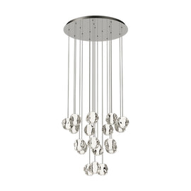 Eurolux Pendant Molten Cluster Chrome LED 86w 3000K - image 01