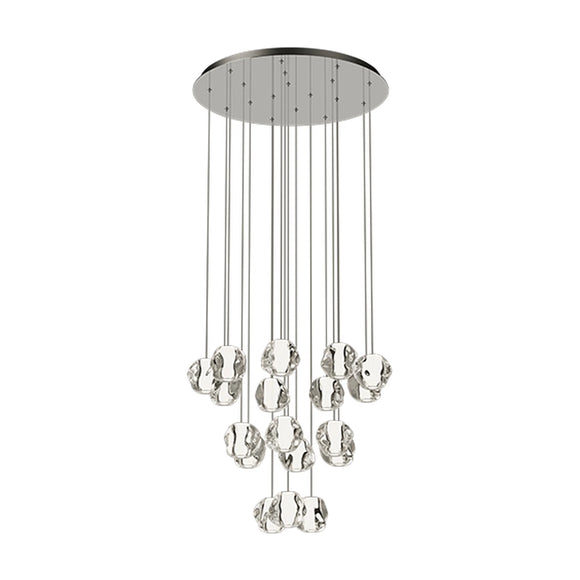 Eurolux Pendant Molten Cluster Chrome LED 86w 3000K - image 01