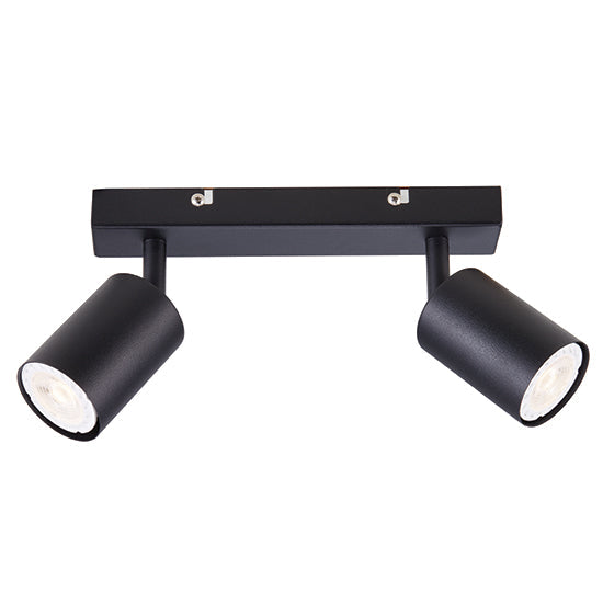 Eurolux 2LT Spotlight Urban Dual Bar Black GU10 2x5W in Electrical & Lighting,Lighting,Interior Lighting