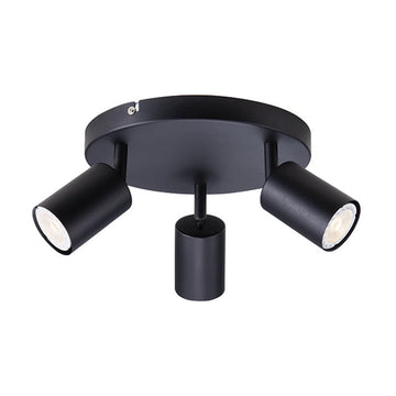 Eurolux 3LT Spotlight Urban Trio Plate Black GU10 3x5W - image 01