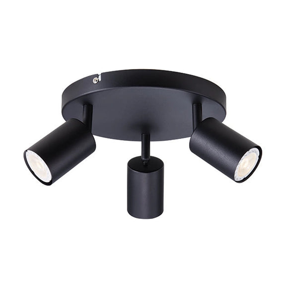 Eurolux 3LT Spotlight Urban Trio Plate Black GU10 3x5W - image 01