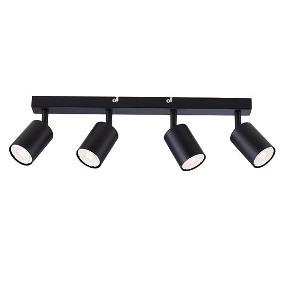 Eurolux 4LT Spotlight Urban Quadra Black GU10 4x5W in Electrical & Lighting,Lighting,Interior Lighting