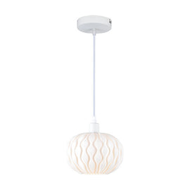 Eurolux Pendant Weavesphere Round White E27 1x40w - image 01