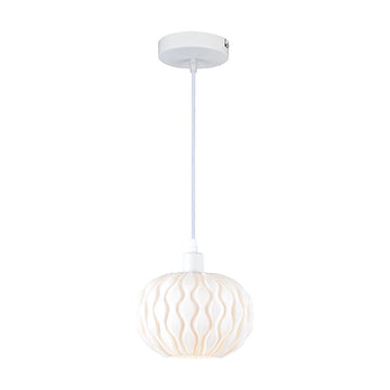 Eurolux Pendant Weavesphere Round White E27 1x40w - image 01
