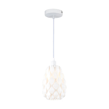 Eurolux Pendant Weavesphere Narrow White E27 1x40w - image 01