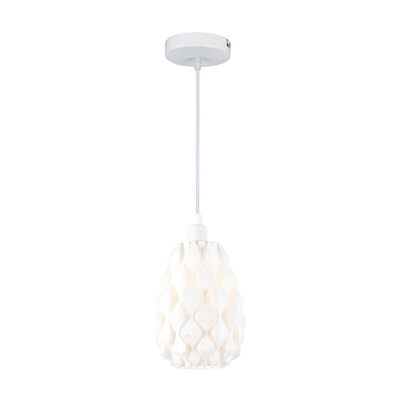 Eurolux Pendant Weavesphere Narrow White E27 1x40w - image 01