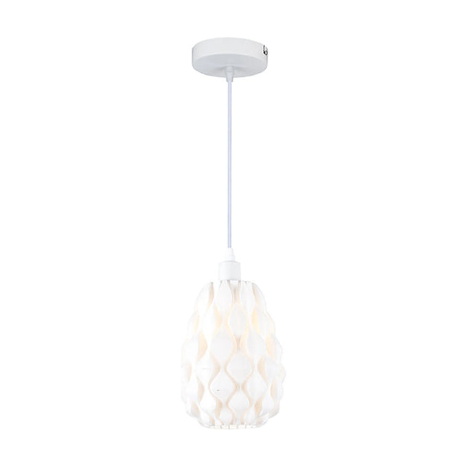 Eurolux Pendant Weavesphere Narrow White E27 1x40w - image 01