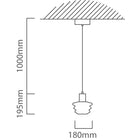 Eurolux Pendant Beehive Single White & Brass LED 6w 3000K - image 01